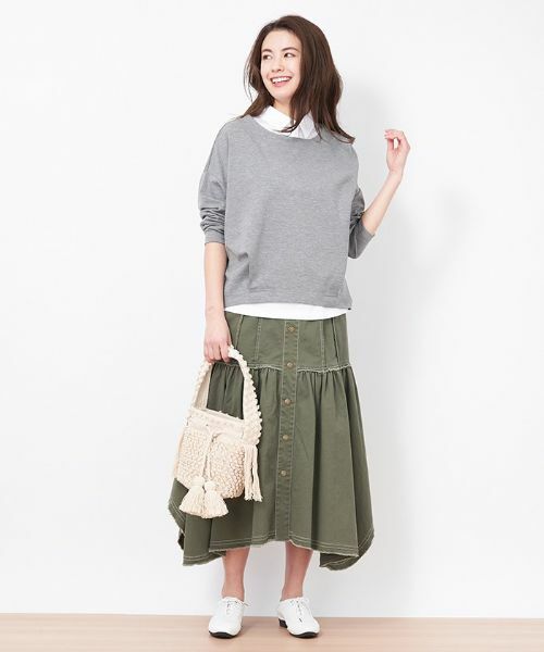 CARA O CRUZ / キャラ・オ・クルス ミニ・ひざ丈スカート | イレギュラーヘムスカート | 詳細18