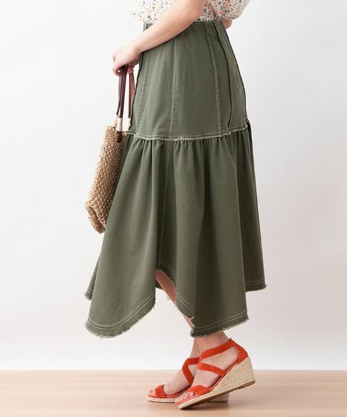 CARA O CRUZ / キャラ・オ・クルス ミニ・ひざ丈スカート | イレギュラーヘムスカート | 詳細2