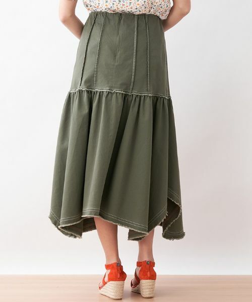 CARA O CRUZ / キャラ・オ・クルス ミニ・ひざ丈スカート | イレギュラーヘムスカート | 詳細3