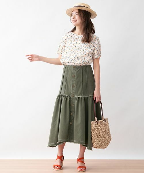 CARA O CRUZ / キャラ・オ・クルス ミニ・ひざ丈スカート | イレギュラーヘムスカート | 詳細5