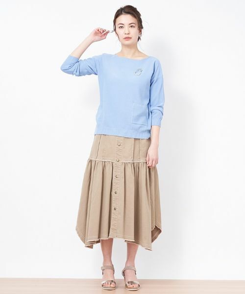 CARA O CRUZ / キャラ・オ・クルス ミニ・ひざ丈スカート | イレギュラーヘムスカート | 詳細7