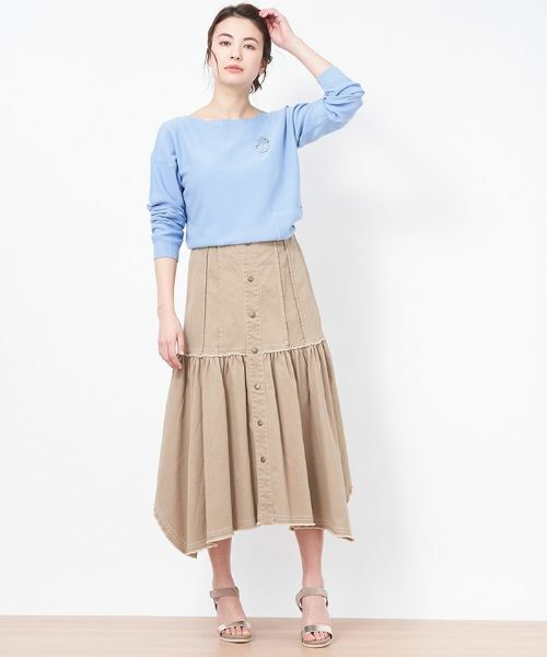 CARA O CRUZ / キャラ・オ・クルス ミニ・ひざ丈スカート | イレギュラーヘムスカート | 詳細8