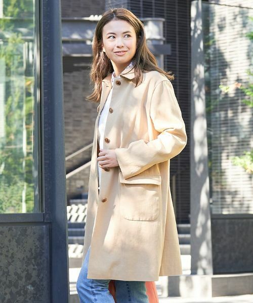 CARA O CRUZ / キャラ・オ・クルス その他アウター | ステンカラーコート【MANTECO】 | 詳細1