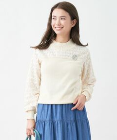 CARA O CRUZ / キャラ・オ・クルス ニット・セーター | レースMIXニット