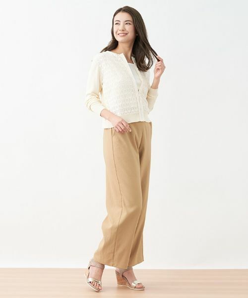 CARA O CRUZ / キャラ・オ・クルス カーディガン・ボレロ | レースMIXカーディガン | 詳細4