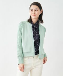 CARA O CRUZ / キャラ・オ・クルス その他アウター | 洗える 切替えジップジャケット