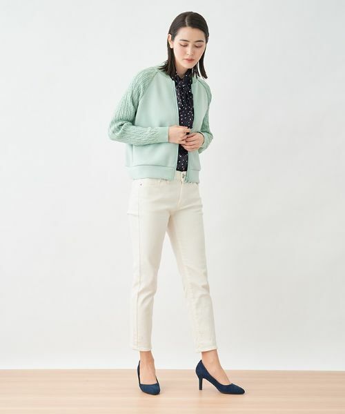 CARA O CRUZ / キャラ・オ・クルス その他アウター | 洗える 切替えジップジャケット | 詳細15