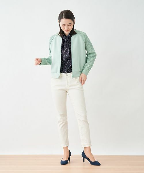 CARA O CRUZ / キャラ・オ・クルス その他アウター | 洗える 切替えジップジャケット | 詳細16