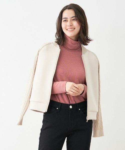 CARA O CRUZ / キャラ・オ・クルス その他アウター | 洗える 切替えジップジャケット | 詳細17