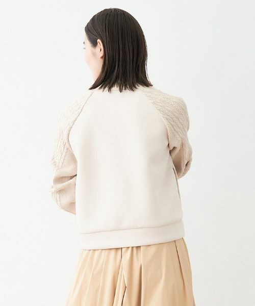 CARA O CRUZ / キャラ・オ・クルス その他アウター | 洗える 切替えジップジャケット | 詳細2