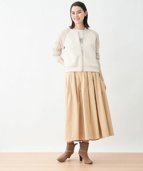 CARA O CRUZ / キャラ・オ・クルス その他アウター | 洗える 切替えジップジャケット | 詳細5