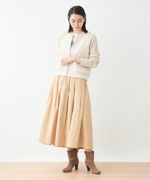 CARA O CRUZ / キャラ・オ・クルス その他アウター | 洗える 切替えジップジャケット | 詳細6