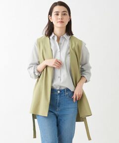 CARA O CRUZ / キャラ・オ・クルス テーラードジャケット | 洗える サイドスリットベスト