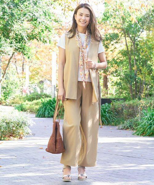 CARA O CRUZ / キャラ・オ・クルス テーラードジャケット | 洗える サイドスリットベスト | 詳細10