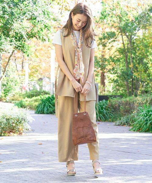 CARA O CRUZ / キャラ・オ・クルス テーラードジャケット | 洗える サイドスリットベスト | 詳細11