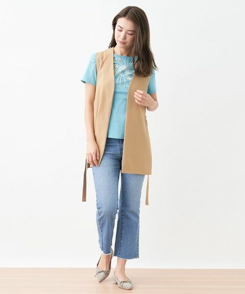 CARA O CRUZ / キャラ・オ・クルス テーラードジャケット | 洗える サイドスリットベスト | 詳細15