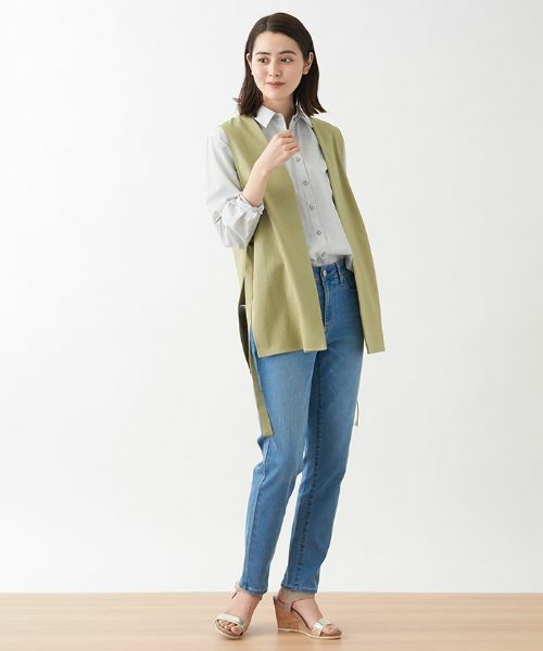 CARA O CRUZ / キャラ・オ・クルス テーラードジャケット | 洗える サイドスリットベスト | 詳細3