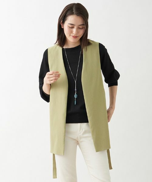 CARA O CRUZ / キャラ・オ・クルス テーラードジャケット | 洗える サイドスリットベスト | 詳細4