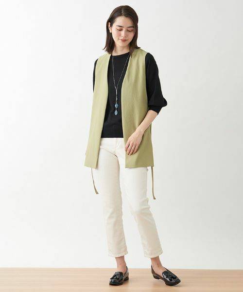 CARA O CRUZ / キャラ・オ・クルス テーラードジャケット | 洗える サイドスリットベスト | 詳細5
