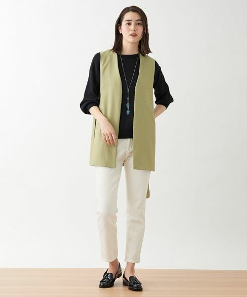 CARA O CRUZ / キャラ・オ・クルス テーラードジャケット | 洗える サイドスリットベスト | 詳細6