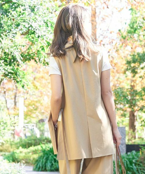 CARA O CRUZ / キャラ・オ・クルス テーラードジャケット | 洗える サイドスリットベスト | 詳細8