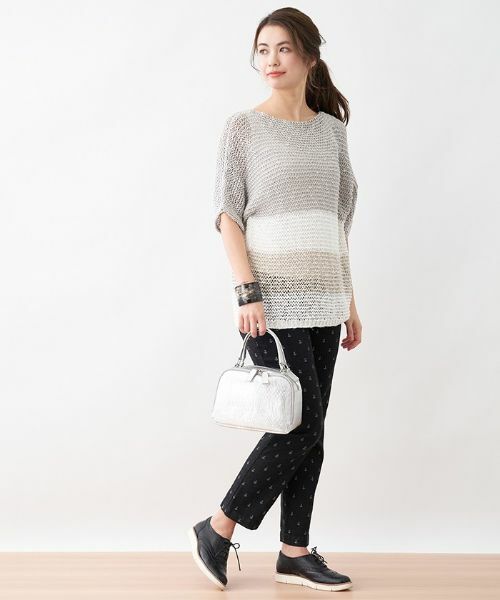 CARA O CRUZ / キャラ・オ・クルス ニット・セーター | 麻ブレンドニット【ANNE CLAIRE】 | 詳細11