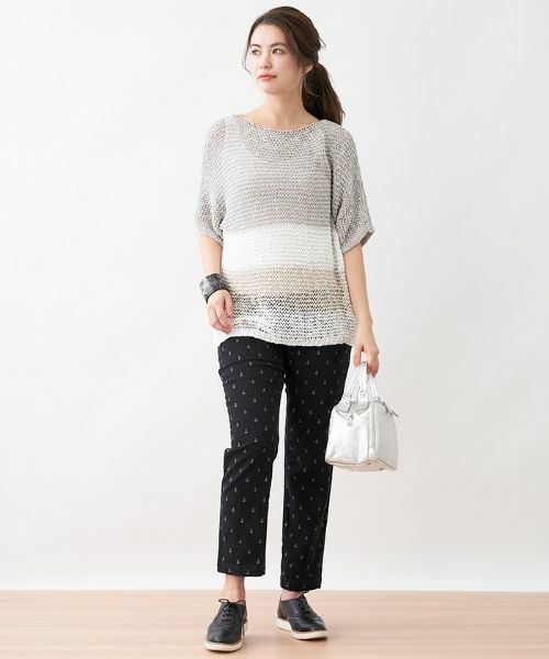 CARA O CRUZ / キャラ・オ・クルス ニット・セーター | 麻ブレンドニット【ANNE CLAIRE】 | 詳細13
