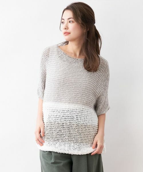 CARA O CRUZ / キャラ・オ・クルス ニット・セーター | 麻ブレンドニット【ANNE CLAIRE】 | 詳細5