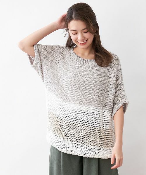 CARA O CRUZ / キャラ・オ・クルス ニット・セーター | 麻ブレンドニット【ANNE CLAIRE】 | 詳細6