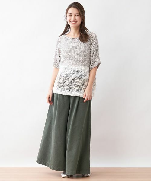 CARA O CRUZ / キャラ・オ・クルス ニット・セーター | 麻ブレンドニット【ANNE CLAIRE】 | 詳細8