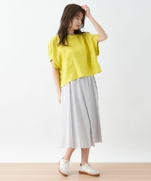 CARA O CRUZ / キャラ・オ・クルス ミニ・ひざ丈スカート | ストライプ柄フレアスカート | 詳細11