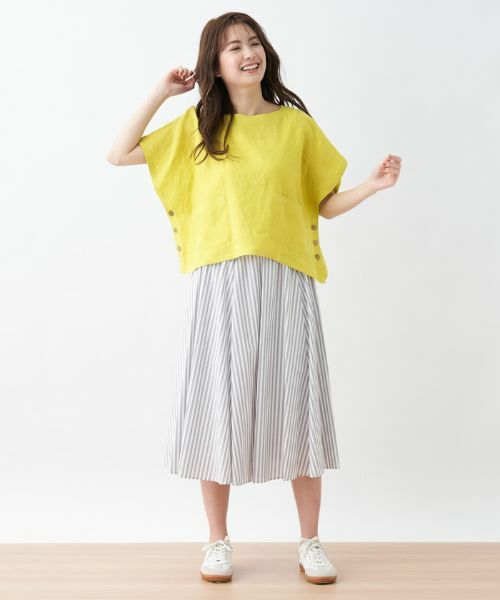 CARA O CRUZ / キャラ・オ・クルス ミニ・ひざ丈スカート | ストライプ柄フレアスカート | 詳細9