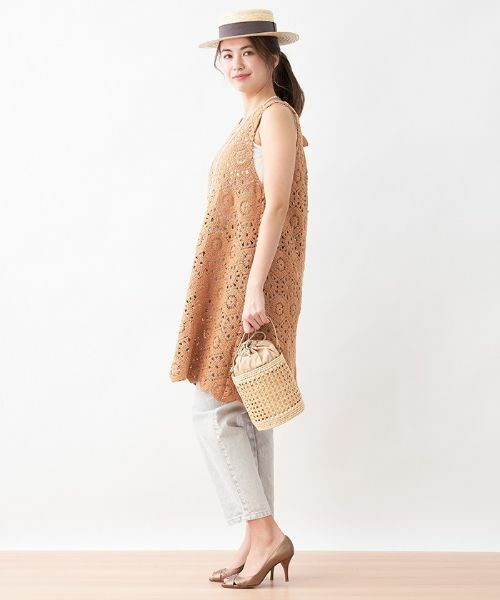 CARA O CRUZ / キャラ・オ・クルス テーラードジャケット | かぎ針風ニットベスト | 詳細14