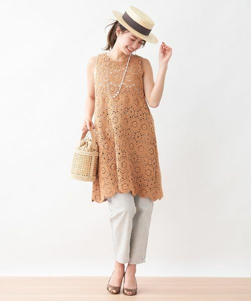 CARA O CRUZ / キャラ・オ・クルス テーラードジャケット | かぎ針風ニットベスト | 詳細16