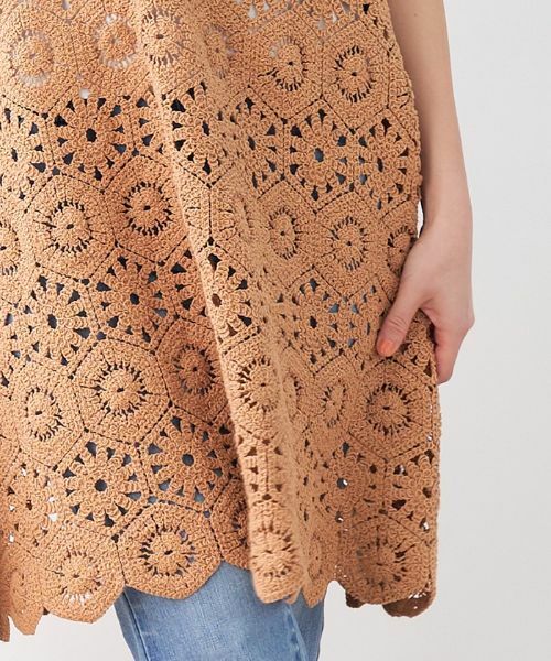 CARA O CRUZ / キャラ・オ・クルス テーラードジャケット | かぎ針風ニットベスト | 詳細19