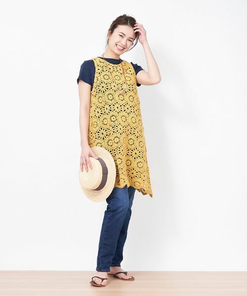 CARA O CRUZ / キャラ・オ・クルス テーラードジャケット | かぎ針風ニットベスト | 詳細8