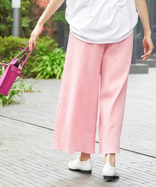 CARA O CRUZ / キャラ・オ・クルス その他パンツ | 洗える イージーワイドパンツ | 詳細1