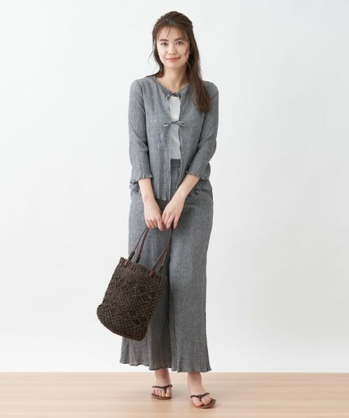 CARA O CRUZ / キャラ・オ・クルス その他パンツ | 洗える イージーワイドパンツ | 詳細10