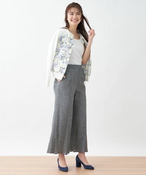 CARA O CRUZ / キャラ・オ・クルス その他パンツ | 洗える イージーワイドパンツ | 詳細11