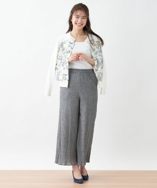 CARA O CRUZ / キャラ・オ・クルス その他パンツ | 洗える イージーワイドパンツ | 詳細16