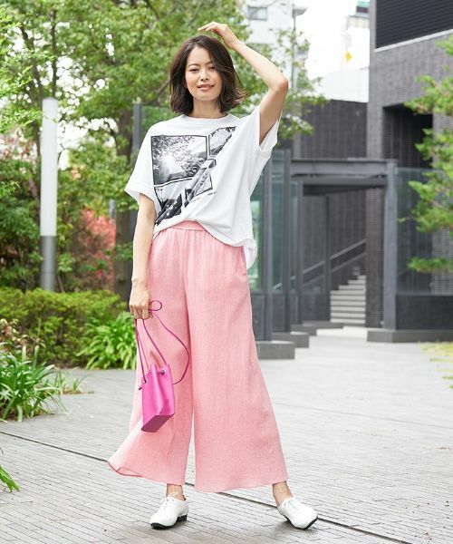 CARA O CRUZ / キャラ・オ・クルス その他パンツ | 洗える イージーワイドパンツ | 詳細18