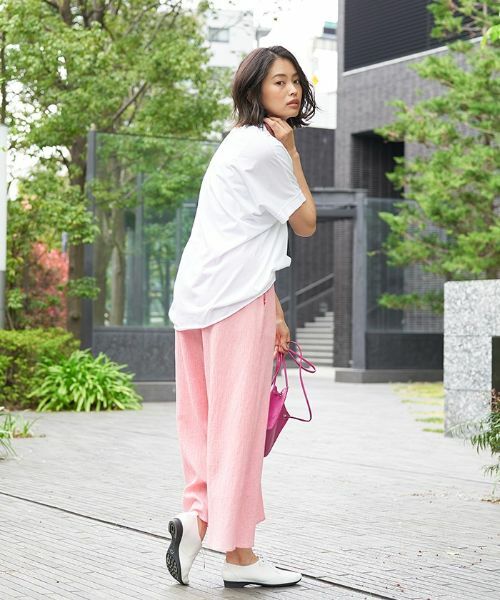 CARA O CRUZ / キャラ・オ・クルス その他パンツ | 洗える イージーワイドパンツ | 詳細19