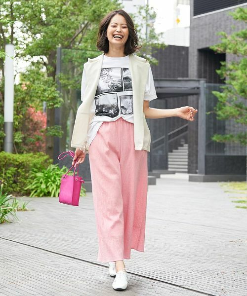 CARA O CRUZ / キャラ・オ・クルス その他パンツ | 洗える イージーワイドパンツ | 詳細2