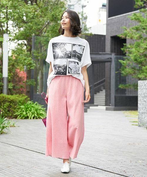 CARA O CRUZ / キャラ・オ・クルス その他パンツ | 洗える イージーワイドパンツ | 詳細20