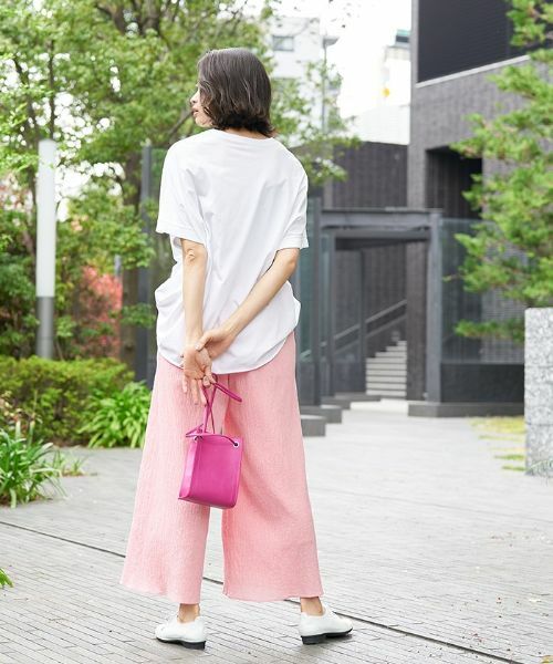 CARA O CRUZ / キャラ・オ・クルス その他パンツ | 洗える イージーワイドパンツ | 詳細21