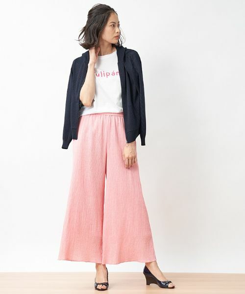 CARA O CRUZ / キャラ・オ・クルス その他パンツ | 洗える イージーワイドパンツ | 詳細23