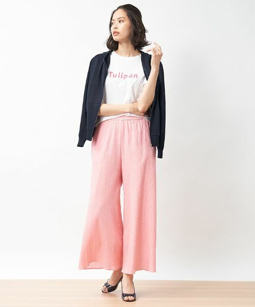 CARA O CRUZ / キャラ・オ・クルス その他パンツ | 洗える イージーワイドパンツ | 詳細24