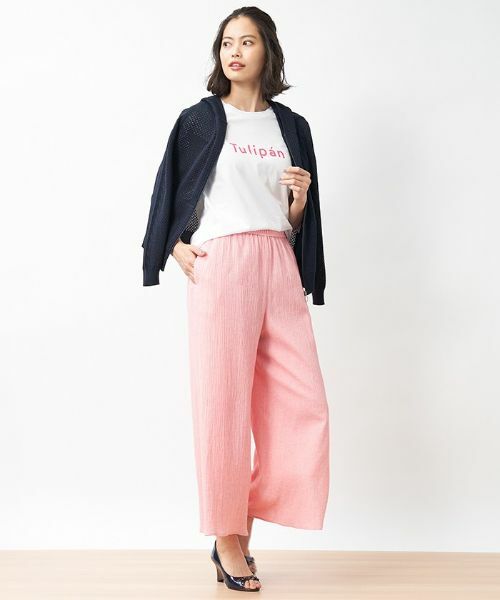 CARA O CRUZ / キャラ・オ・クルス その他パンツ | 洗える イージーワイドパンツ | 詳細25