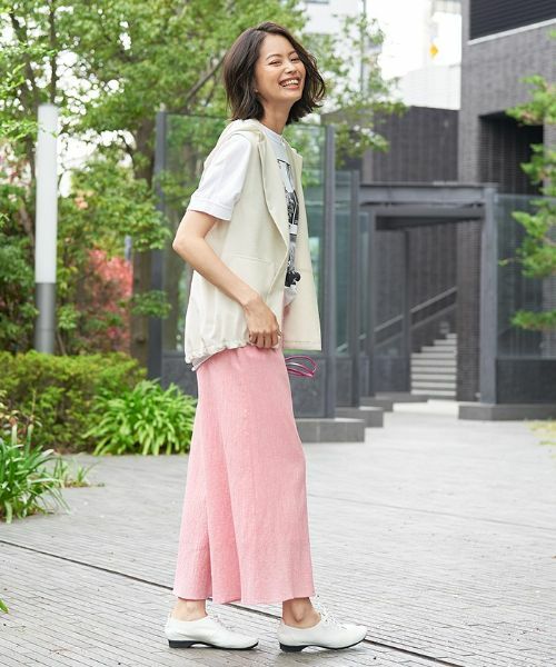 CARA O CRUZ / キャラ・オ・クルス その他パンツ | 洗える イージーワイドパンツ | 詳細3