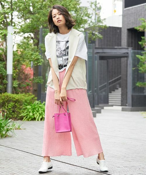 CARA O CRUZ / キャラ・オ・クルス その他パンツ | 洗える イージーワイドパンツ | 詳細4